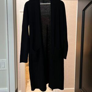 Cyrus Black Lightweight Duster Sweater, Size M